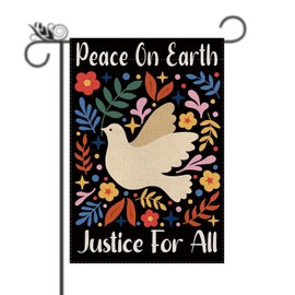 Funny Garden Flag - We Are All Neighbors Flags for Outside Yard Sign Burlap Vertical Double Sided Outdoor Decorations Gifts Holiday Yard Decor for Daily Life 12.5 x 18 Inch