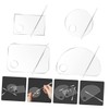 Beavorty 2sets Acrylic Mixing Tray for Makeup and Nail Art