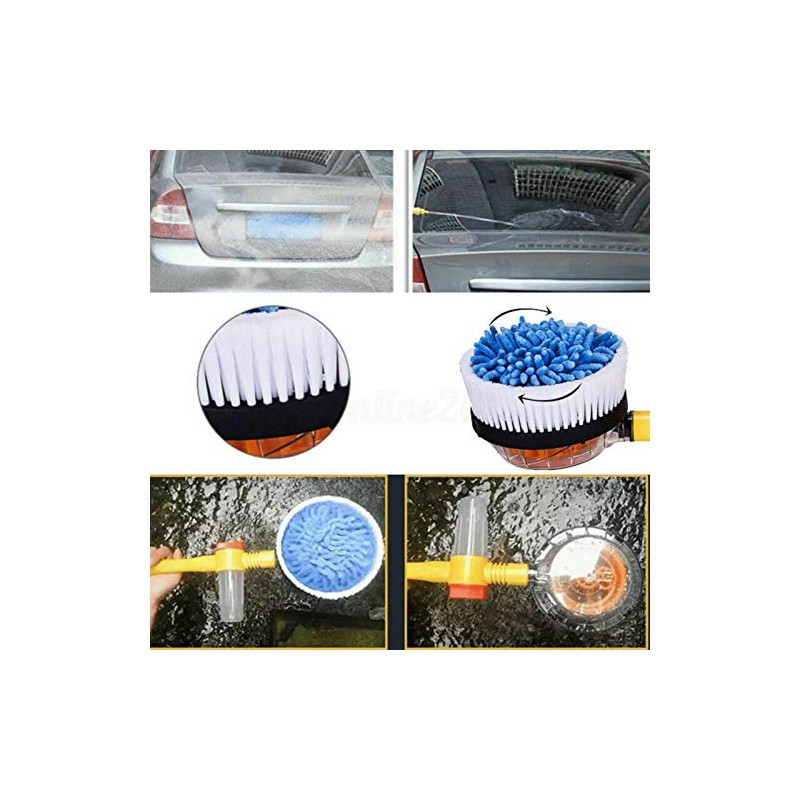 MACHSWON High Pressure Car Wash Brush Rotating Sponge Extendable Hose