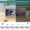 Peakeep Digital Clock, Alarm Clock Battery Backup Powered for Bedrooms