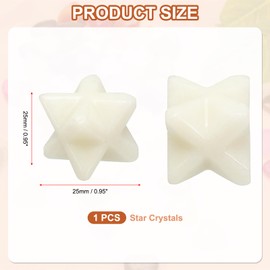 PATIKIL Star Crystals Stone, 1 Pcs Natural Crystal Polished Love Gemstone Rose Quartz Pocket Bulk Set Balancing Meditation Gifts for Mother Women Birthday, Beige