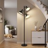 3 Light Floor Lamps for Living Room, 67" Tall Metal