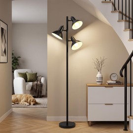 3 Light Floor Lamps for Living Room, 67" Tall Metal Modern Tree Floor Lamp