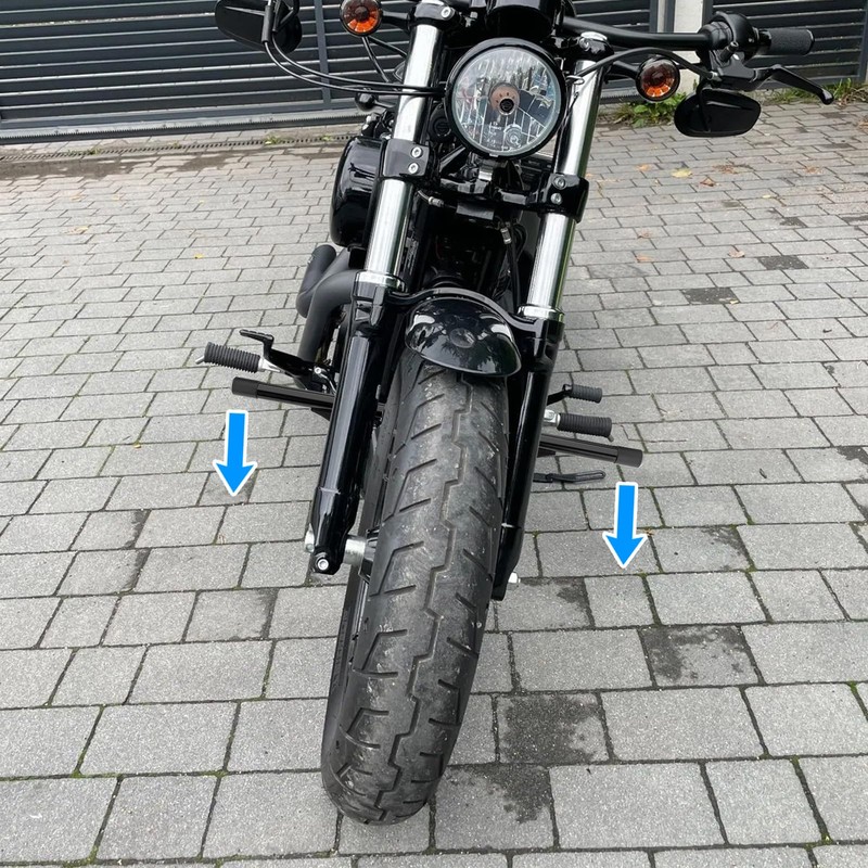 Wsays Crash Bars Front Highway Peg Engine Guard Compatible with
