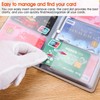 RFID Credit Card Holder, Leather Business Card Organizer with 96