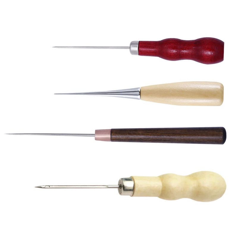 4 Pcs Handheld Tool Compact Size Long Handle Punching Awls