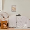 MIOTO Oversized King Duvet Cover 120x98-3 Pieces Prewashed Cotton-Like Extra