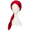 ESUNO 25Inch Red Braided Wig Cowgirl Wigs Red Cowboy Wig
