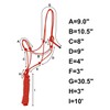 Majestic Ally 1/4" Rope 4 Knot Stiff Polyester Training Halter