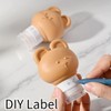 SIFRTOA Cute Bear Travel Bottles Set for Toiletries 3 Pack