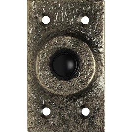 Skandh Iron Doorbell Chime Push Button Antique Brass Vintage Decorative Door Bell with Easy Installation 3" X 1.07" Inch