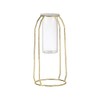 Single STEM VASE W/Gold Trim 9.25IN - Home Decor -