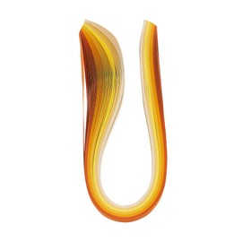 Craftdady 1200 Pcs 530x10mm Graduated Yellow Quilling Paper Strips for DIY Craft Quilling Paper Painting Wall Decor