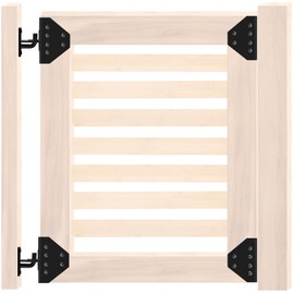 YuLuoXiang Heavy Duty Fence Gate Hardware Kit – Includes Hinges & Gate Corner Brace Brackets for Wood, Vinyl, and Driveway Gates – Sturdy Black Finish – Ideal for Outdoor Gates – Easy Installation