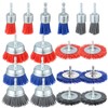 AOKLIT 18 Pack Nylon Filament Abrasive Wire Brush Wheel &