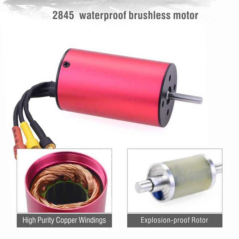 KingVal Replacement 2845 3200KV Waterproof Brushless Motor Shaft 3.175mm Compatible