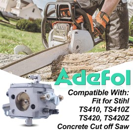 TS400 Carburetor for Sthil TS400 TS 400 Concrete Cut-Off Saw，Carburetor with Air Fil-ter Kit Replace for Tillotson HS-274E 4223-120-0600
