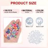 PATIKIL 8 mm Acrylic Round Beads, 100 Pcs AB Colors