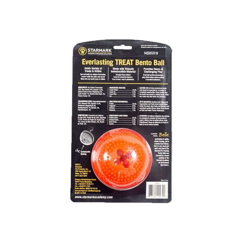 Starmark Everlasting Bento Ball for Dogs, Medium