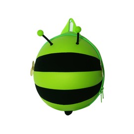 Little Cute Zoo Cartoon Kids Backpack 3D Bumble Bee perfect for 3-8Y Children Boys and Girls Preschool Day care Traveling Backpack (Green)