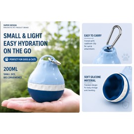 Portable Dog Water Bottle – Leakproof Pet Drinking Dispenser for Outdoor Walking (200ml / 400ml)