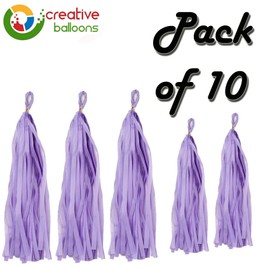 Tissue Paper Tassels Crepe Paper Streamers 25cm x 35cm Garland Bunting Purple Crepe Paper Craft Tassel for Baby Bridal Shower Birthday Party Hanging Decorations 10pcs