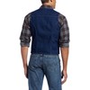 Wrangler Mens Unlined Denim Outerwear Vests, Denim, X-Large US