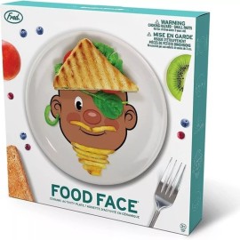 Fred Genuine Fred Mr. Food Face Ceramic Activity / Dinner Plate for Kids NWT
