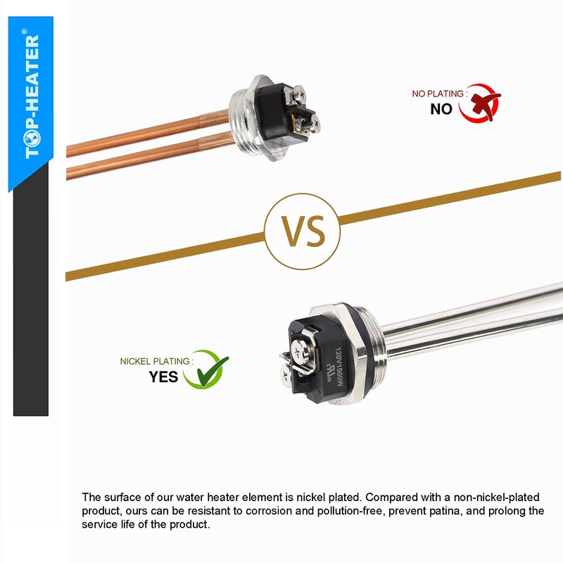 Water Heater Element 220V 4500W, Screw-in, 02342 screw-in Heater Elements