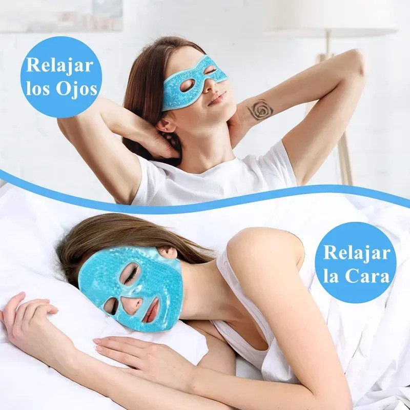 Pack de 2 Mascarillas de Gel para Cara y Ojos,
