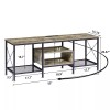 Vecelo TV Stand with Power Outlet Entertainment Media Center for