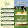 100% Grass-Fed Beef Tallow Facial Moisturizer with Calendula, Arnica, Castor