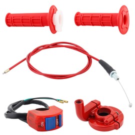 7/8" 22mm Throttle Replacement Kit Cable Kill Switch for 50-250cc Mini Bike