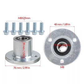 Unbranded Pair 3 Stud Front Wheel Hub for 5'' Tire 4 Wheeler Mini Racing Go Kart Golf Cart