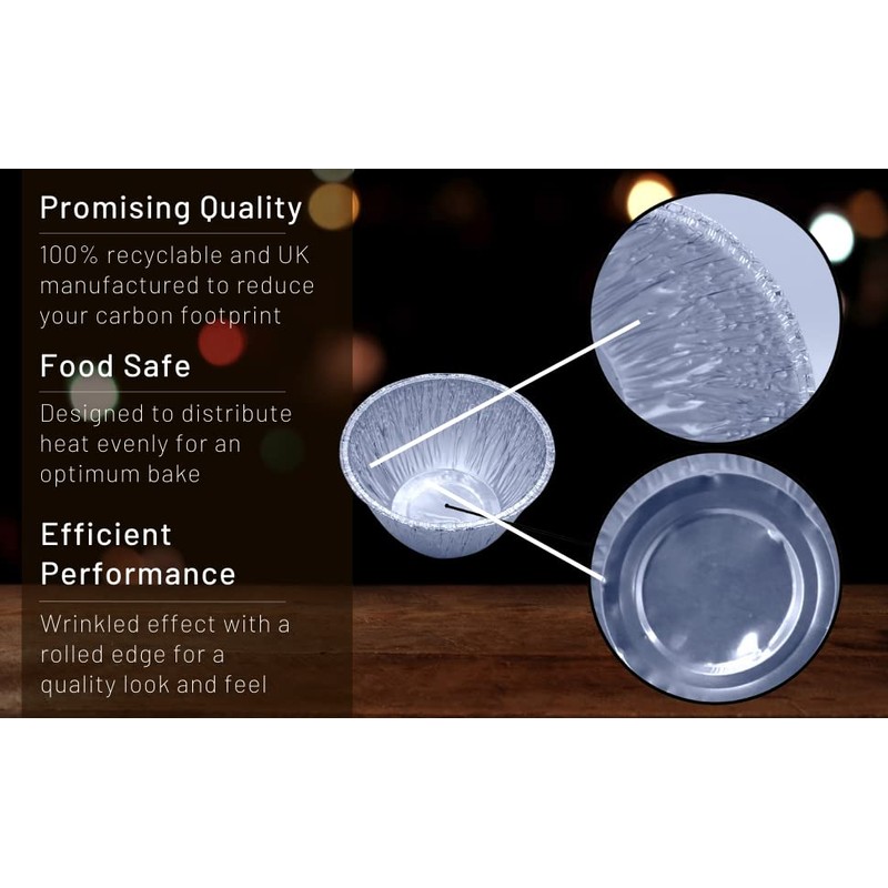 Sunrise Packaging 1Lb Aluminium Pudding Basin Foil [120 x 70