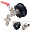 S60X6 IBC Garden Tap Drain Tank Adapter Brass with Hose