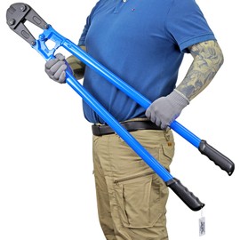 SPENDINS 42 IN Bolt Cutter with Drop Forged CRV Alloy Steel Blades,with Ergonomic Handle,Heavy Duty Metal Cutter for Rebars, Chains, Locks, Wires, Bolts, Fence.