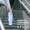 BLUEGO 40 oz Glass Water Bottle With Straw, Leakproof With