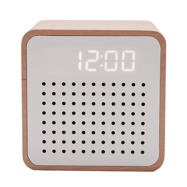 Widdop and Co Interval LED Wooden Alarm Clock with Bluetooth