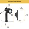 Meking Mini Softbox Photography Lighting Kit, Portable 4x4.8in Continuous Lighting