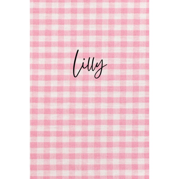 Personalized Pink Lilly Notebook: Pink Texture Notebook - Pink Pattern