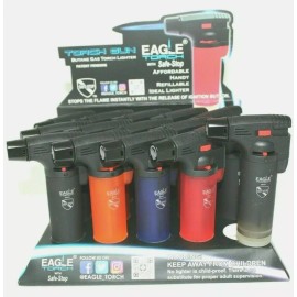 Eagle Butane Gas Torch Gun Windproof Refillable Adjustable Lockable PT101U