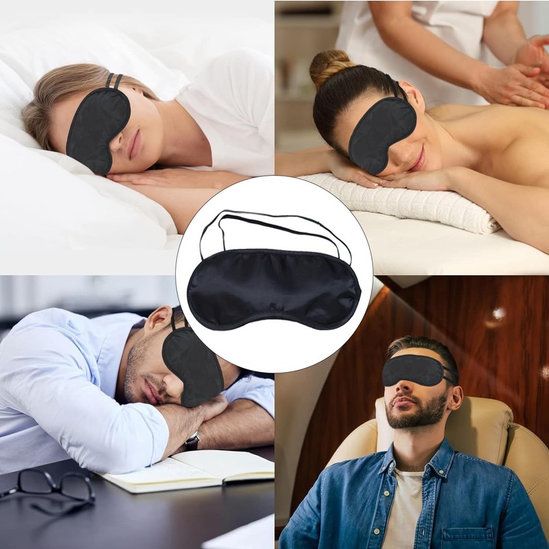 12 Stück Schlafmaske Herren, Schlafmasken Erwachsene, Augenbinde Schlafen, Augenbinden Kinder,