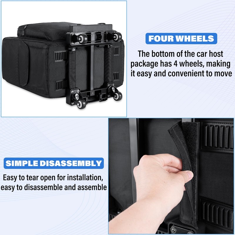 AKOZLIN Desktop Carrying Case PC Tower Travel Case with Detachable