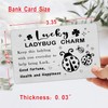 Laluminter Lucky Little Ladybug Charm Wallet Card Inserts - Ladybug