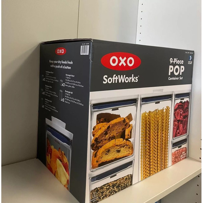 OXO Softworks 9-Piece POP Container Set (New Type)