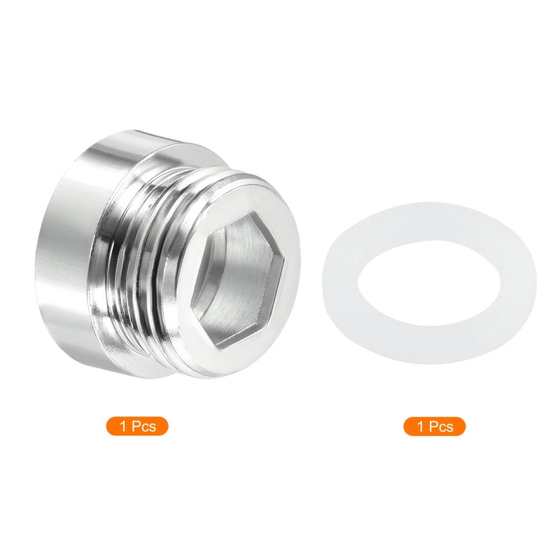 PATIKIL G1/2 to M22 x 1.0 Tap Adapter Chrome Plated