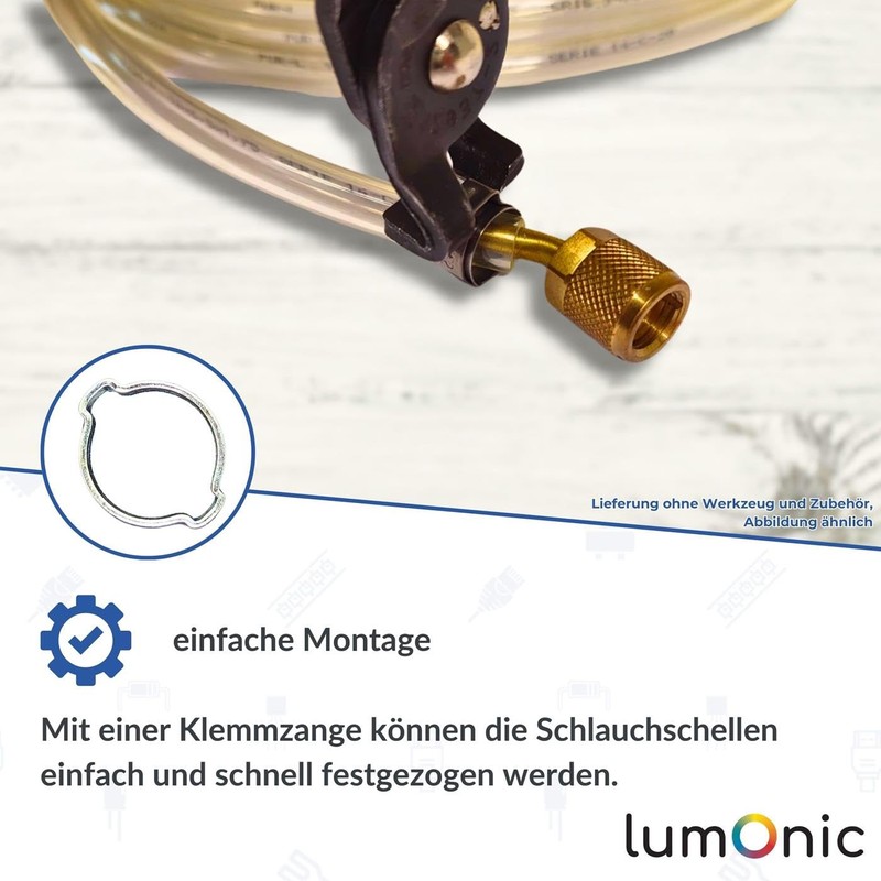 Lumonic I 20 x 2-Ear Clamps 5-7 mm I Galvanised