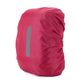 STQDEU Satchel Rain Cover, Rain Cover for Backpacks 15L-60L, Available in Four Colours, Waterproof Cover for Large Hiking Backpacks, Waterproof Protection for Backpacks and School Bags (Red, 45L)