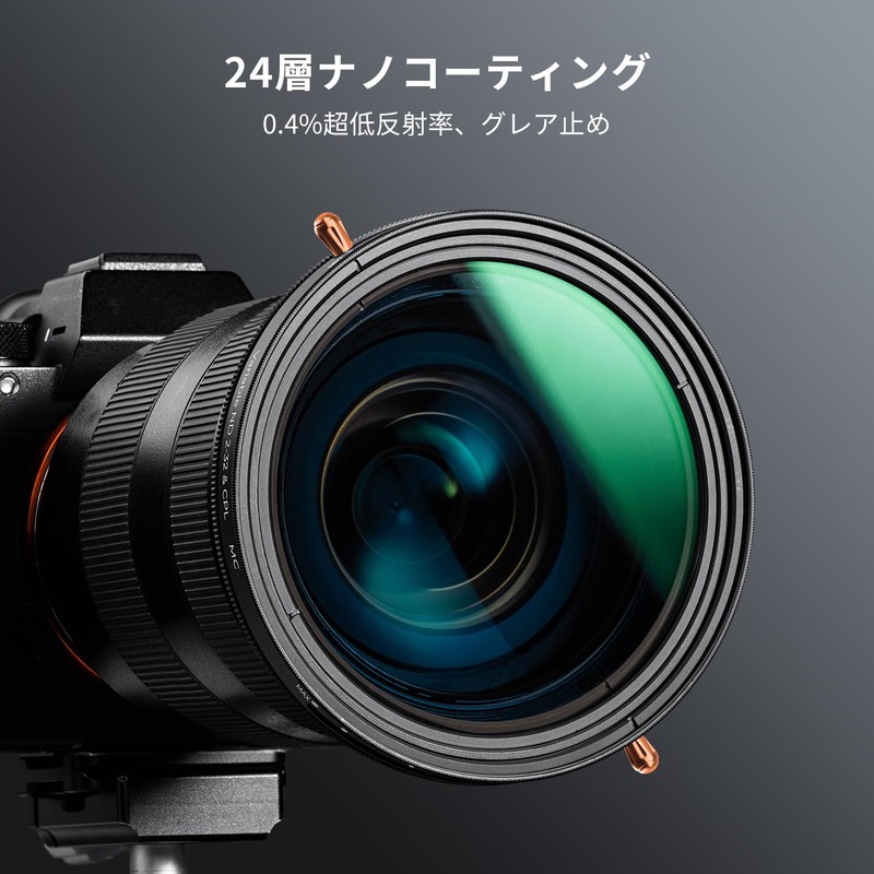 K&F CONCEPT 2.8 inches (72 mm) ND2-32 & CPL Filter,